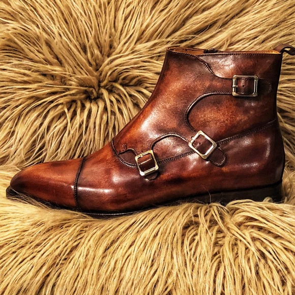 Triple Monk Leather Boot. - Picture 5 of 8